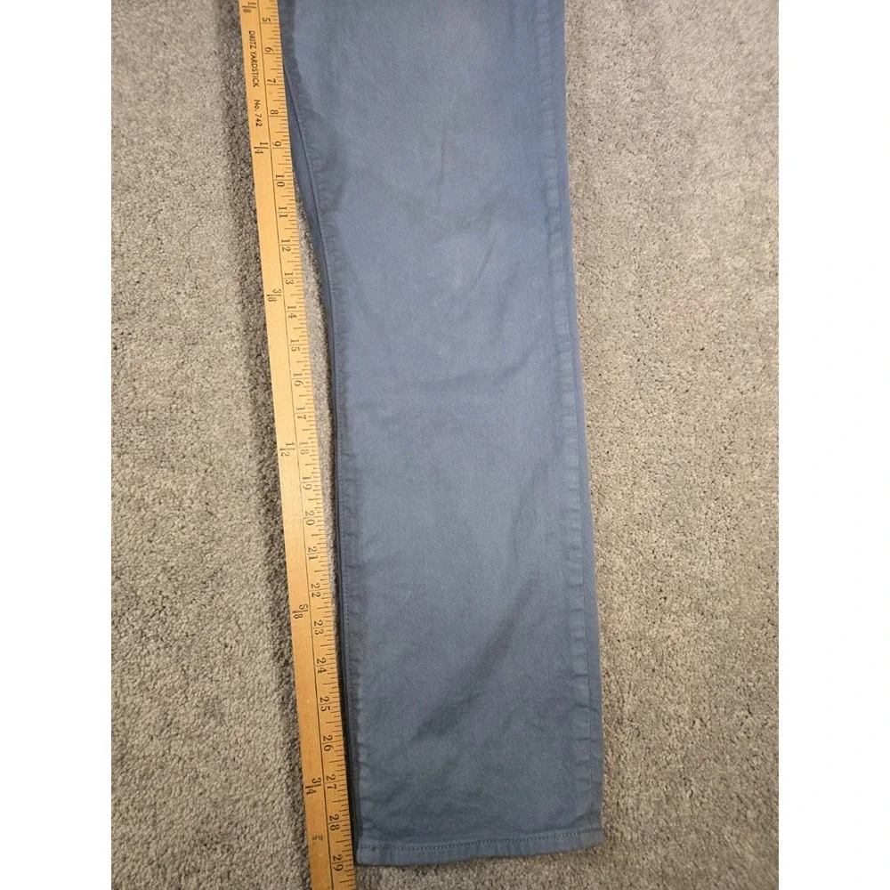 J. Crew 484 Slim Stretch Chino Pants Light Blue Mens 33x30 Cotton Linen Blend